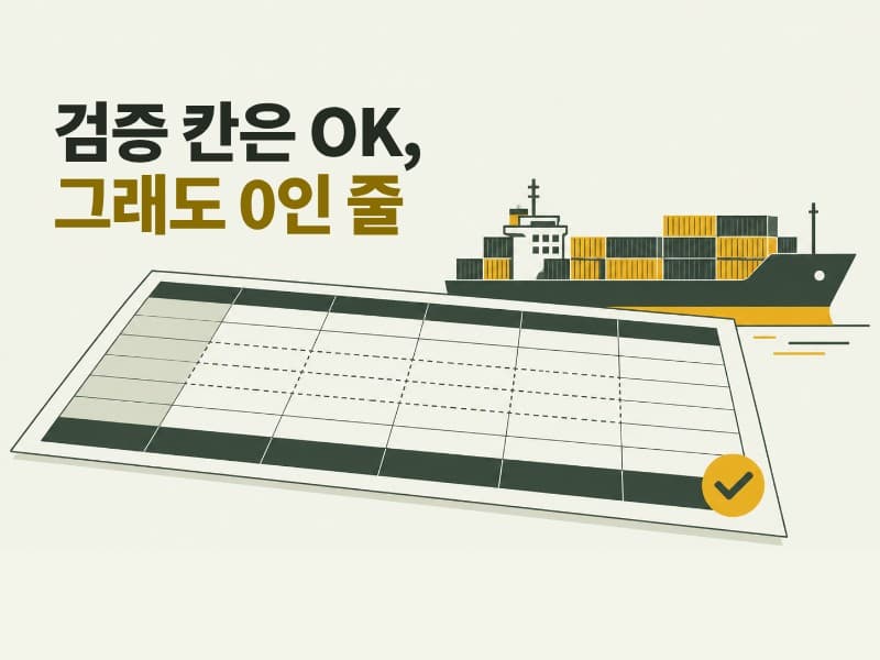 월별 선복임대차 계산 자동화와 검증 기준 정리