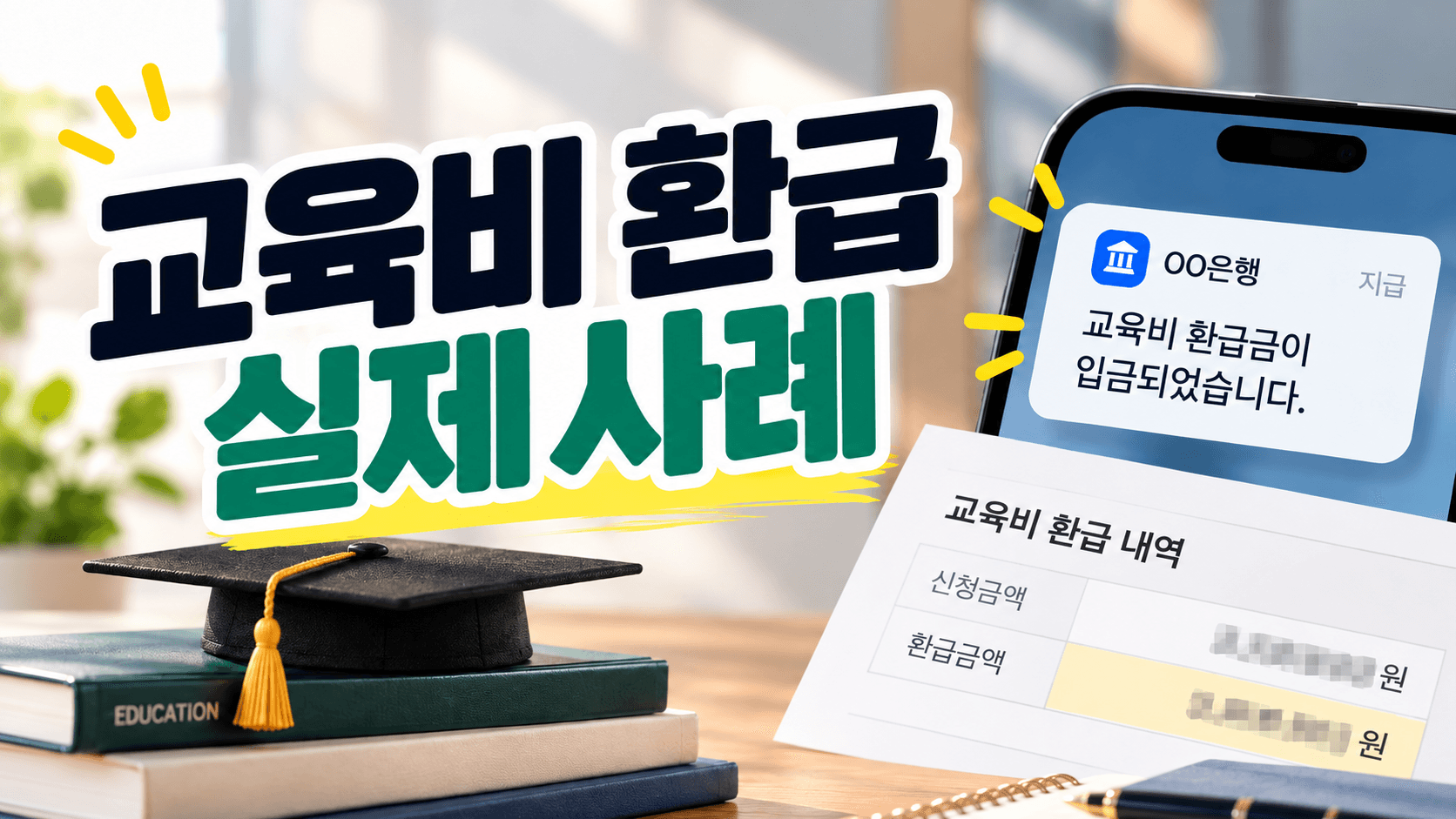 교육비 환급, 정말 받을 수 있나요? 실제 환급 사례로 증명합니다.