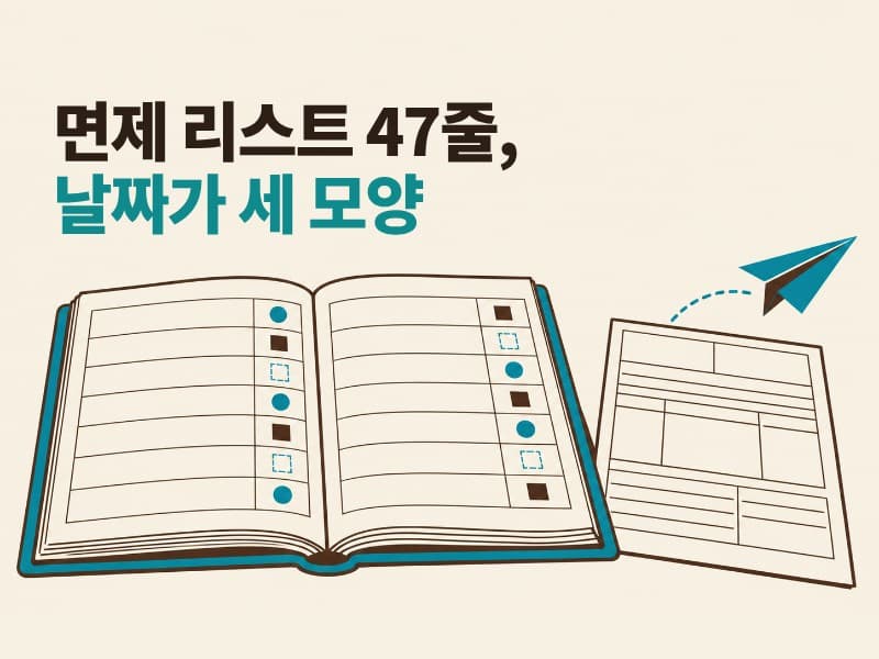 서류 마감 안내 메일과 서렌더피 면제 확인
